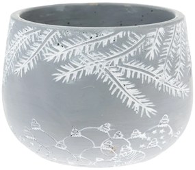 Szara betonowa doniczka Dakls, ø 15,5 cm
