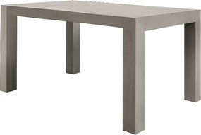 Stół drewniany, wykończenie cementowo-szare, rozkładany 160x90 - MARZAMEMI