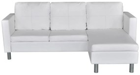 Biała elegancka sofa 3-osobowa – Senzo