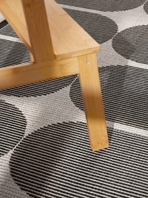 Dywan zewnętrzny dwustronny Duet kremowo-czarny 80 cm x 250 cm