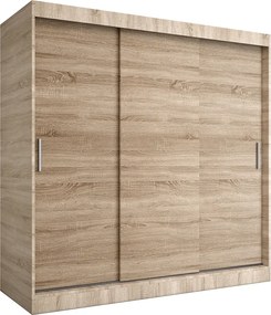 Szafa przesuwna 200 cm dąb sonoma T6-E38