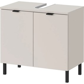 Kremowa szafka pod umywalkę 60x56 cm Arcena – Germania
