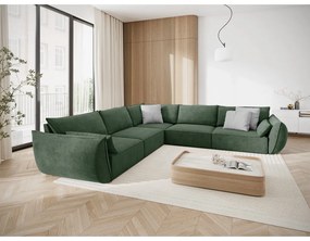 Ciemnozielony narożnik (róg zmienny) Vanda – Mazzini Sofas