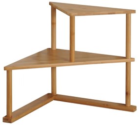 Kesper 58802 Kuchenna półka narożna bambusowa, 52 x 39 x 29,5 cm