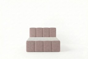 Stylowe łóżko tapicerowane KORA 120x200 cm w tkaninie CENTAUR 5 różowej