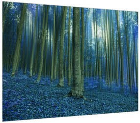 Obraz - Niebieski las (70x50 cm)