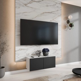 Szafka RTV wisząca MIVO 100 cm do Salonu pod Telewizor - Biały