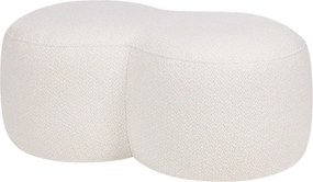 Beżowy puf z materiału bouclé Umbo – noo.ma