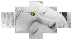 Obraz - Biały Budda (125x70 cm)