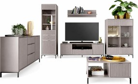 Zestaw mebli do salonu z witrynami cashmere C6-N08