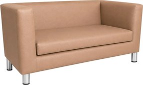Sofa Monaco : Kolor nogi - Chrom, Kolor tkaniny - EKO-SKÓRA - 14D, Typ tkaniny - Eko-skóra , Wysokość nogi - 15 cm