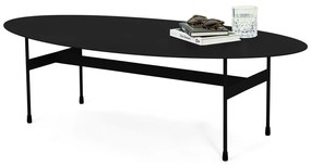 Czarny metalowy stolik 39x120 cm Mira – Spinder Design