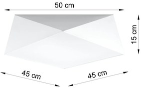 Biały nowoczesny plafon - EX591-Hexi