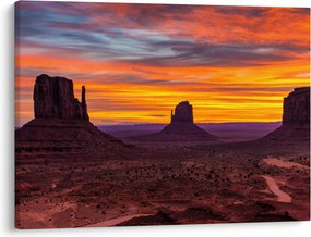Obraz - Monument Valley v Arizonie (70x50 cm)