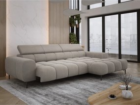 Narożnik PLAZA S Prawostronny z elektryczną regulacją siedziska w tkaninie APHRODITE 04 WERSAL