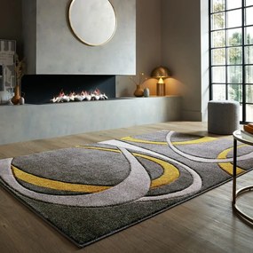Chodnik w szaro-żółtym kolorze 160x230 cm Elude Orb – Flair Rugs