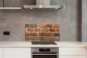 Szkło do Kuchni na Ścianę Mur z Kamienia i Cegieł