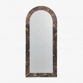 Lustro Ścienne Z Naturalnego Kamienia Alune Brązowy Marmur Emperador & 80 X 180 Cm - Sklum
