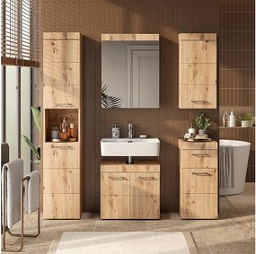 Zestaw mebli łazienkowych oak wotan 60x34x56 luna