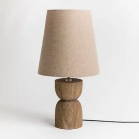 Lampa Stołowa Z Drewna Mango Diniz ↑20 Cm & 30 Cm Alidara - Sklum