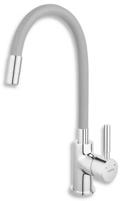 FERRO - Bateria kuchenna z elastycznym uchwytem chrom błyszczący/szary