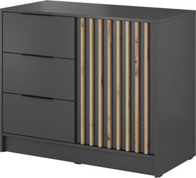 Komoda NELIANA 105 cm do Salonu Sypialni Grafit
