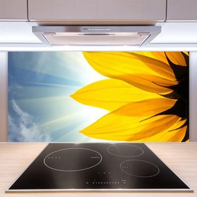 Panel Szklany do Kuchni Delikatne Płatki Kwiatowe