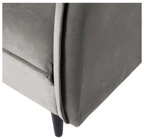 Szara aksamitna sofa 203 cm Juli – Ropez