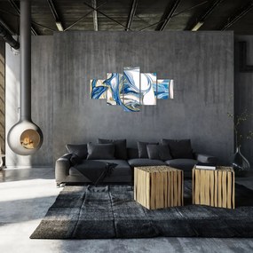 Obraz - Fale z marmuru (125x70 cm)