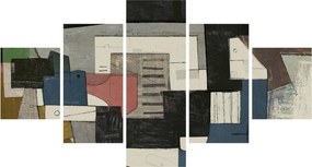 Obraz - Abstrakcja, kubizm (125x70 cm)