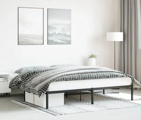 Czarne loftowe łóżko małżeńskie 200x200 cm K0-T66