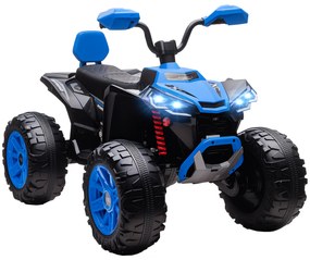 AIYAPLAY Elektryczny quad dla dzieci, pojazd 24V z 4 kołami, reflektory, port USB, funkcja MP3, 6,5 km/h, 3-8 lat