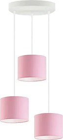 Potrójna lampa wisząca na białym stelażu - E7-N40