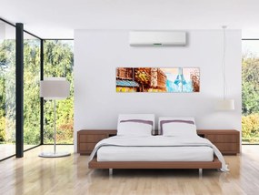 Obraz - Deszczowa pogoda i wieża Eiffla (170x50 cm)