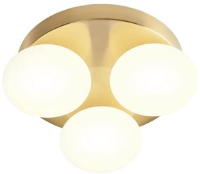 Redo 01-4307 - LED plafon łazienkowy OVUM 3xLED/5W/230V IP44 mosiądz