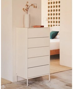 Biała wysoka komoda 60x114 cm Vedrana – Kave Home