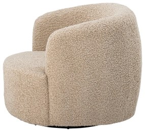 Beżowy fotel z materiału bouclé Bocca – Bloomingville