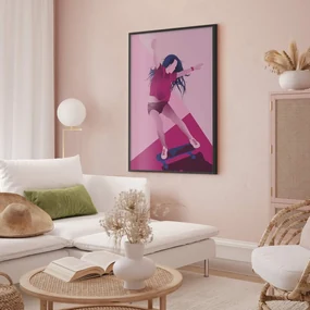 Plakat Powerslide 60x90 cm z ramą czarną bez marginesu ARTGEIST B