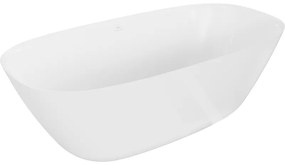 Mexen Como wanna wolnostojąca z konglomeratu 150 x 82 cm, biała połysk - 57311508210