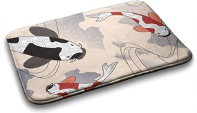 Dywanik łazienkowy antypoślizgowy Dywanik łazienkowy antypoślizgowy Rybki Koi