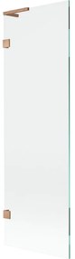 Mexen Lunar L parawan nawannowy 1-skrzydłowy 60 x 150 cm, transparent, miedź szczotkowana - 897L-060-000-65-00