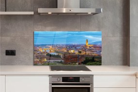 Panel Szklany Włoska Panorama o Zachodzie Słońca