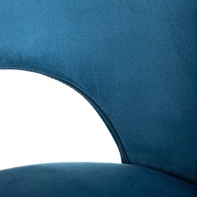 Krzesło WELUROWE TERCIO granatowe HOMLA