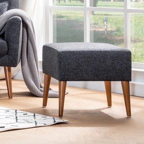 Taboret Zeni Puf Dark Grey