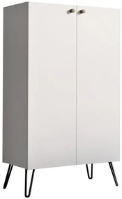 Biała komoda z półkami F3-G31