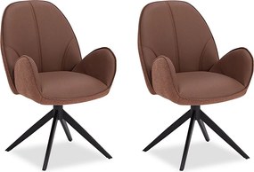 Zestaw krzeseł do jadalni 60x90x59 cm Brązowe krzesła Eames