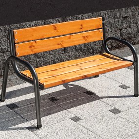 Ławka z oparciem Park Lux 150 x 74 x 86 cm Park Lux PATIO