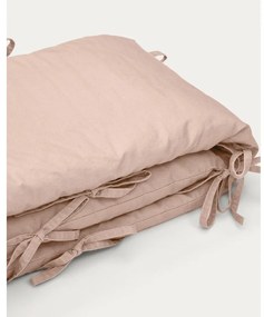 Różowy ochraniacz do łóżeczka z bawełny organicznej 180 cm Laily – Kave Home