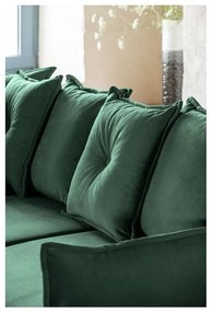 Zielony sztruksowy rozkładany narożnik (strona zmienna) Lazy Lukka – Miuform