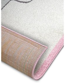 Biało-różowy dywan dziecięcy 120x170 cm Bouncy – Hanse Home